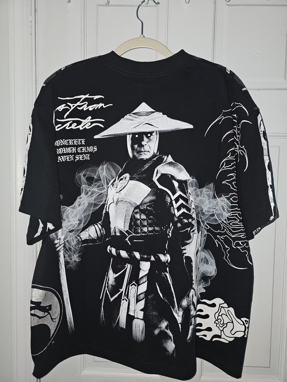 Civil Regime x Mortal Kombat Raiden Oversized Graphic T-Shirt Small Rare NWT